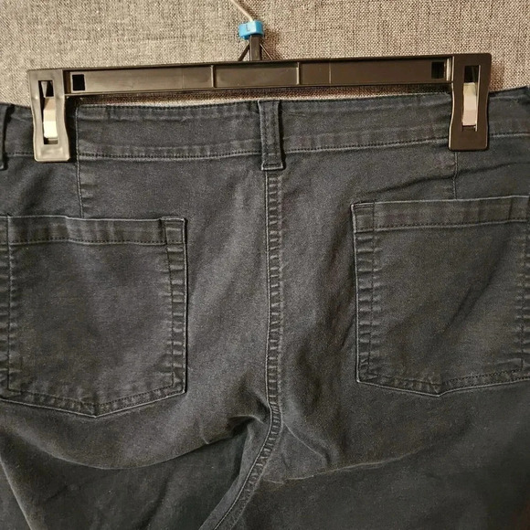 J. Jill Pants Women Size 18P Blue Cotton Mid Rise Flat Front Stretchy Belt Loops - Picture 7 of 8